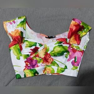 Floral blouse and skirt (Measurement photos included)